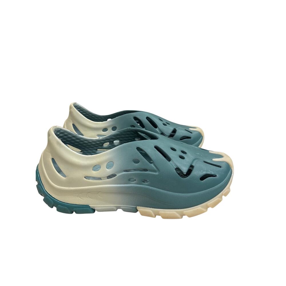 S.A.I. Teal Ombre Foam Clogs Slip‎ On Perforated Futuristic Streetwear Shoes 6/7
